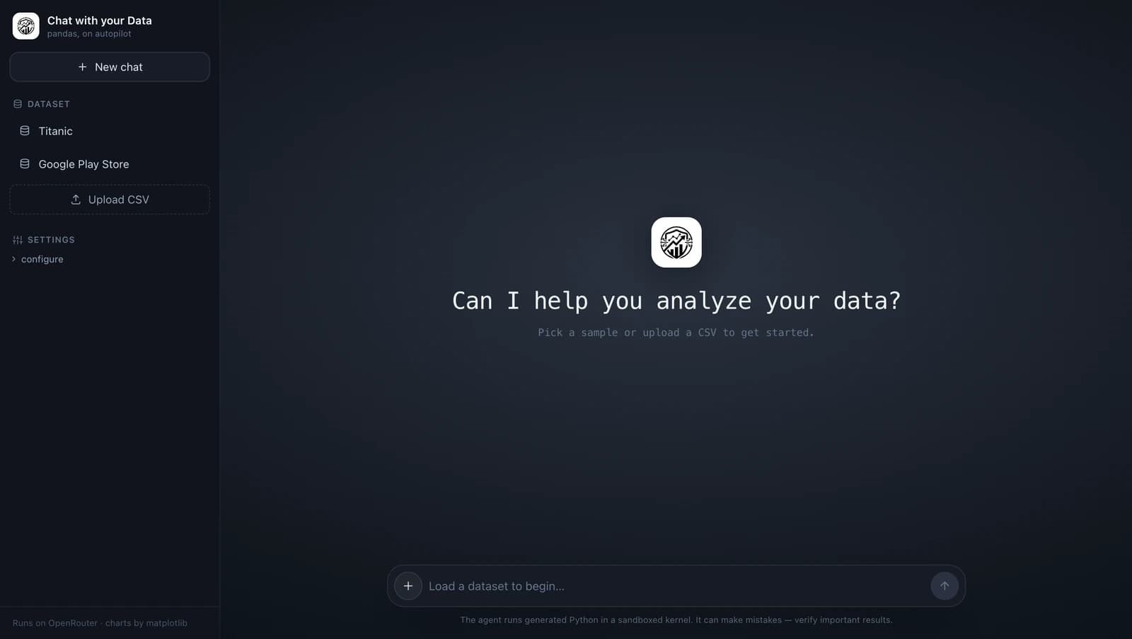 Data Analyst Agent preview